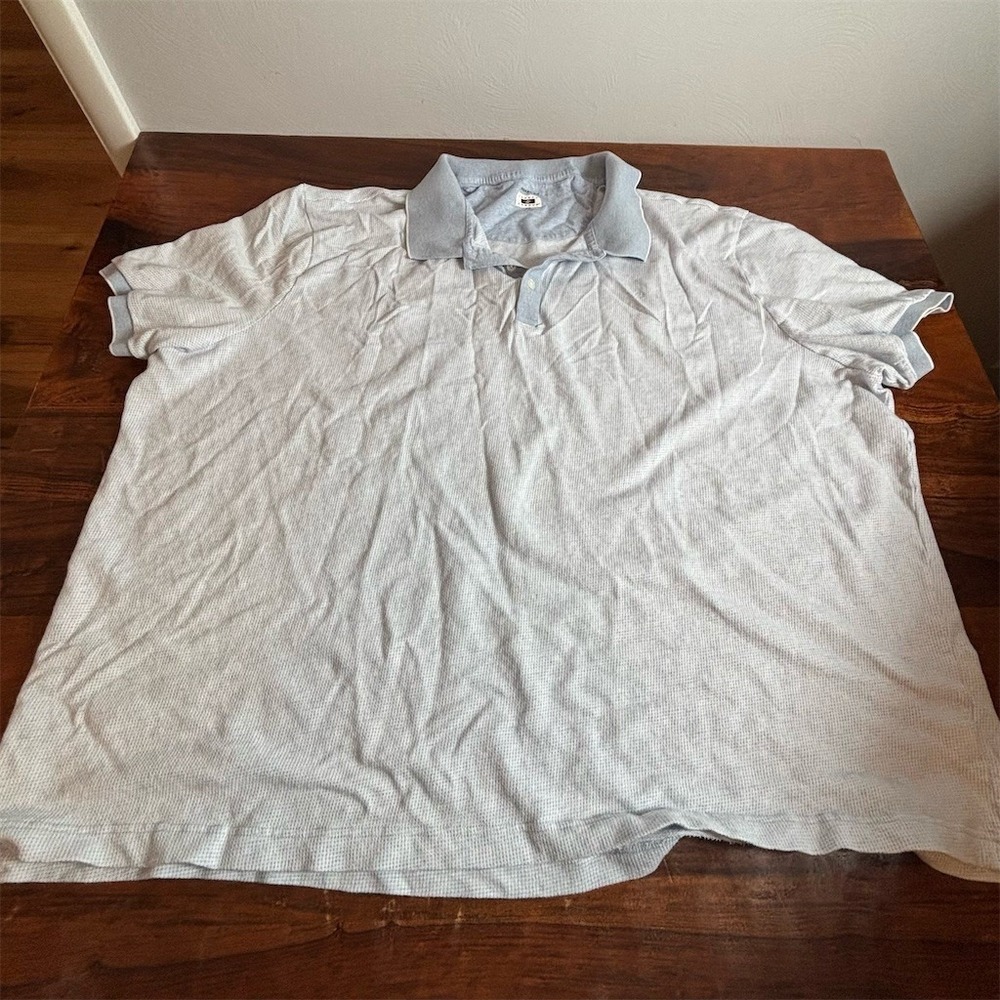 Joseph Abboud Polo Shirt Men's 4XL Blue Heather Short Sleeve Golf Casual